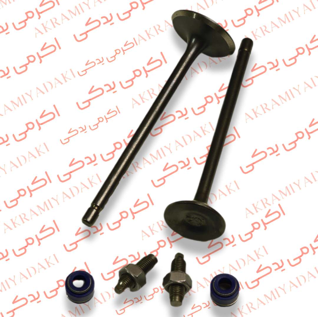 سوپاپ دود و هوای هوندا کوکما (COOKMA) همراه پیچ فیلر و کاسه نمد کد 008541
