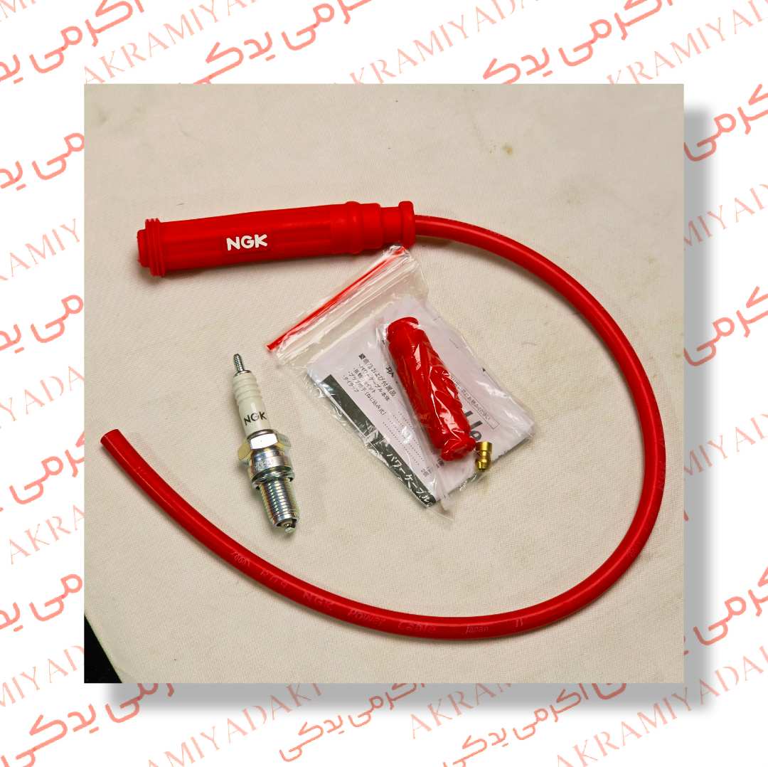 پک افزایش سرعت NGK شامل وایر و شمع NGK مناسب برای کاربراتور و انژکتور 125 150 200 250cc کد 4068812