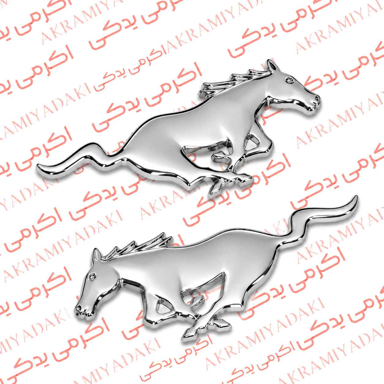 لوگوی موستانگ اسپشیال فلزی وارداتی مناسب خودرو و موتورسیکلت بسته 2 عددی کد 00952
